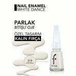 Flormar Nail Enamel Intensive Pigmented Polish 319 White Dance | Premium Quality