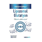 Advancemax Liposomal Glutathione 200mg - Antioxidant Supplement for Cellular Health & Detox Support, 30 Capsules