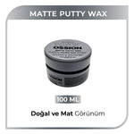 Morfose Ossion Matte Finish Hair Putty Wax for Men and Women - 3.38 fl oz, Water-Based, Flexible Hold