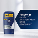 NIVEA Men Derma Control Clinical Anti-Perspirant Roll-On Deodorant for Men - Strong Protection, Long Lasting Freshness