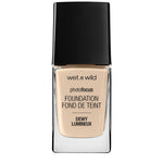 Wet n Wild Photo Focus Foundation Dewy Lumineux Liquid Foundation - Nude Ivory, Lightweight, Long-Lasting Makeup