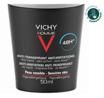 Vichy Mineral Deodorant Roll-On - Anti Transpirant Protection for Sensitive Skin, 48 Hours, 1.69 fl oz