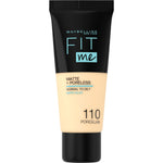 Maybelline Fit Me Matte+Poreless Foundation - Flawless Coverage, Matte Finish Makeup for Women