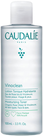 Caudalie Vinoclean Moisturizing Toner - Vegan Skincare for Sensitive Skin, Natural Makeup Remover, 3.38 fl oz