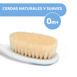 Chicco Baby Hair Brush and Comb Set - Gentle Hair Care for Newborns and Infants