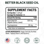 Ocean Black Seed Oil Supplement - 1000mg Çörek Otu Yağı Capsules, 60 Count (1+1 Free) - Natural Health Support