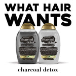 OGX Charcoal Detox Shampoo 385ml - Deep Cleansing for Hair and Scalp Health
