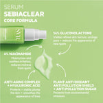 SVR Sebiaclear Serum 30ml - Non-Comedogenic Skincare for Oily Skin, Hypoallergenic Serum with Gluconolactone & Salicylic Acid