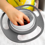 Babyjem Non-Spill Baby Plate - 360 Degree Rotating Design for Independent Eating