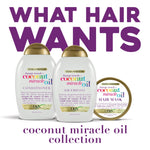 OGX Coconut Miracle Oil Conditioner - Sulfate-Free Hair Repair & Nourishment 13.01 fl oz