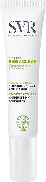 SVR Sebiaclear Cicapeel Post-Acne Care Gel for Sensitive Skin - Paraben Free, Salicylic Acid Skincare