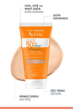 Avene Cleanance SPF 50+ Colored Sunscreen for Oily & Acne-Prone Skin - Non-Greasy, Tinted Protection