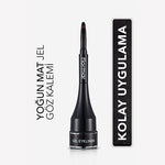Flormar Gel Liquid Eyeliner GE01 Black - High Pigment Formula | Smooth Finish