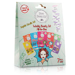 Bee Beauty 7-Day Skincare Mask Set for Face, Hands, and Feet - Comprehensive Facial and Body Care Routine