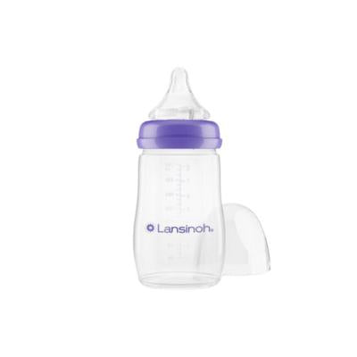 Lansinoh Natural Wave Baby Bottle 240ml - BPA Free, Anti-Colic, Breast Milk Storage