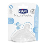 Chicco Natural Feeling Baby Bottle Nipple for 2 Months Old - Flexible, Easy Transition from Breastfeeding