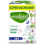 Molped Organic Cotton Sanitary Pads - Hypoallergenic, Eco-Friendly & Vegan Menstrual Products for Women
