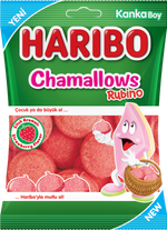 Haribo Rubino Strawberry Flavored Marshmallow Confectionery - 70g Soft & Chewy Treat