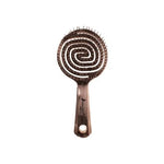 Nascita 3D Flexi Kontrol Hair Brush - Chrome Finish Detangling Brush for Curly Hair