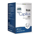 Ocean Capillus Men Dietary Supplement for Hair Loss Support - 60 Tablets with Saw Palmetto, Biotin, and Zinc