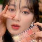 rom&nd Better Than Palette Eyeshadow Palette 08 Peach Dalhia Garden - Versatile Makeup Eyeshadow Palette with 10 Color Combinations