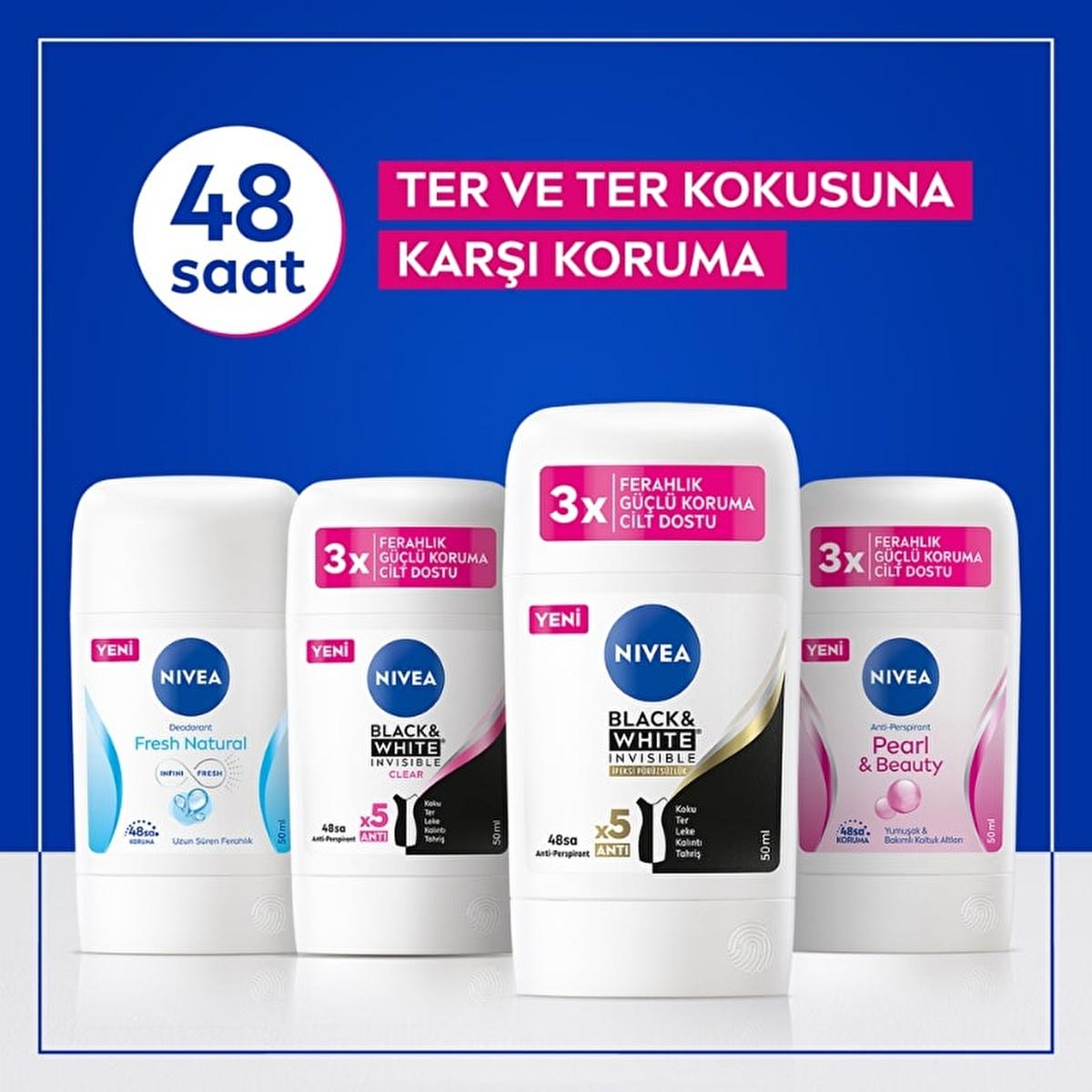 Nivea Fresh Natural Women's Deodorant Stick - 48 Hour Protection, Aluminum-Free, 1.69 fl oz