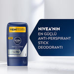 Nivea Derma Control Clinical Men's Deodorant Stick - Long Lasting Sweat Protection, Anti-Perspirant, 1.69 fl oz
