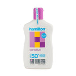 Hamilton Sensitive SPF50+ Sunscreen Lotion for Sensitive Skin - Fragrance-Free, Water-Resistant, Non-Greasy Sun Protection