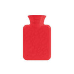 Fashy Hot Water Bottle, Portable Heating Pad for Menstrual Relief & Muscle Relaxation - Compact Warmth Solution, Red, 10.14 fl oz