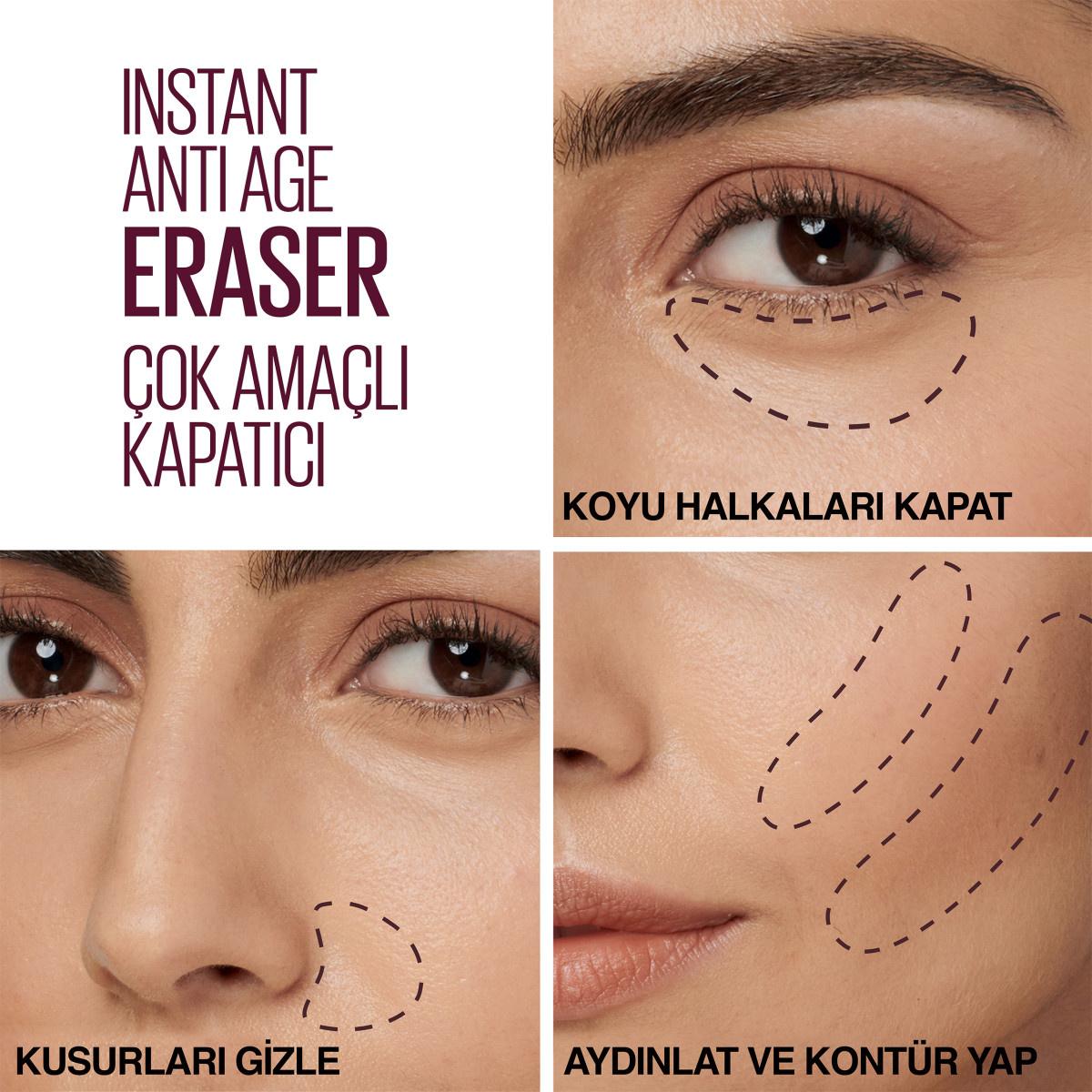 Maybelline New York Instant Anti Age Eraser Concealer - High Coverage, Anti-Aging Makeup for Flawless Complexion
