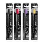 R.O.C.S. Black Edition Toothbrush - Elegant Design | Medium Hardness