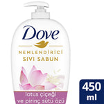 Dove Moisturizing Liquid Hand Soap with Lotus Flower & Rice Milk Extract - Gentle, Dermatologically Tested, 15.22 fl oz