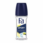 Fa Sport Men's Deodorant Roll-On - Natural Freshness, Anti-White Stain, 1.69 fl oz