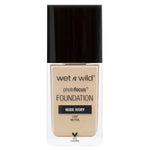 Wet n Wild Photo Focus Foundation Nude Ivory - High Coverage Matte Liquid Foundation for Flawless Finish