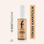 Flormar Perfect Coverage Foundation 121 Golden Neutral - Long-Lasting, SPF 15 Foundation for All Skin Types