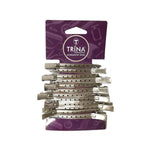 Trina Metal Hair Clips - Pack of 12, Durable & Versatile Hair Styling Tools