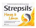 Strepsils Honey Lemon Throat Pastilles - 24 Pack