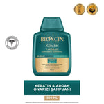 Bioxcin Keratin & Argan Repair Shampoo for Damaged Hair - Nourishing, Hypoallergenic, Paraben-Free