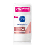 Nivea Derma Control Clinical Women's Deodorant Stick - Long Lasting Anti-Perspirant Protection, 50ml