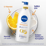 Nivea Q10 Firming Body Lotion with Vitamin C - 48 Hour Moisturization, Dermatologically Tested - 13.53 fl oz