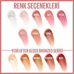 Maybelline New York Lifter Gloss - Hyaluronic Acid Lip Gloss for Moisturizing & Plumping - Non-Sticky Formula