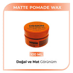 Morfose Ossion Matte Pomade Wax for Natural Hair Styling - 3.38 fl oz, Water-Based, Medium Hold, Residue-Free