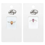 Eklips Modern Single Stone Ring - Elegant Teardrop Figure, Assorted Color Options