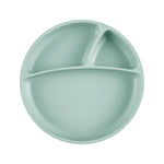 OiOi Silicone Baby Plate with Suction Base - Heat Resistant, Microwave & Oven Safe, Premium Food-Grade Silicone Tableware for Babies