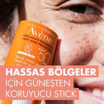 Avene Sensitive Skin SPF50 Sunscreen Stick - Protects Sensitive Areas, Moisturizing, Non-Irritating