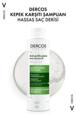 Vichy Dercos Anti-Dandruff Shampoo for Sensitive Scalps - Gentle, Effective Treatment - 200ml