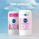Nivea Women's Deodorant Stick Pearl & Beauty - Long Lasting Anti-Perspirant Protection for Sensitive Skin