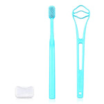 Benri Oral Care Set - Toothbrush & Tongue Cleaner for Comprehensive Dental Hygiene