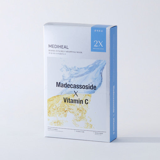 MEDIHEAL Derma Synergy Wrapping Mask Sheet 10P #Madecassoside X Vitamin C