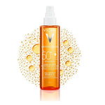 Vichy Capital Soleil Cell Protect Oil Spf 50 - Lightweight Antioxidant Sunscreen Oil for Face and Body